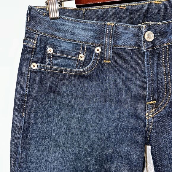 Lucky Brand 2/26 Lola Boot Cut Dark Wash Embroidered Back Pockets Jeans - Picture 9 of 17